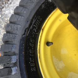 ((READ AD))((1" AXLE))SET of TWO))((TWO 23×10.5×12 REAR Johndeere wheels)) Riding Mower