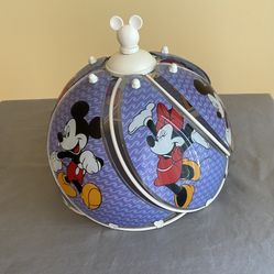 Vintage Disney Mickey & Minnie Mouse Glass Lamp Shade