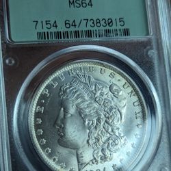 2nd Gen 1884 PCGSMS64 Morgan Silver Dollar