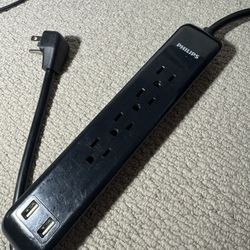 Philip Flat Plug Extension Cord, 3 Ft.