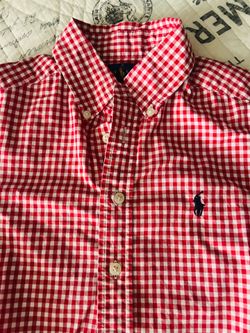 Polo  Ralph Lauren button down shirt boys 8