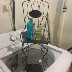 Doll Chair & 5 Small Bottles