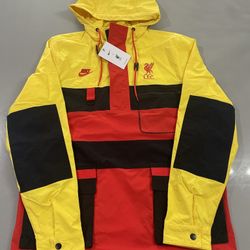 Nike Men Size Medium Liverpool FC Hype Hike Lifestyle Jacket DD9714-703 New.    Brand new 100% authentic! Buy with confidence. Check out photos for 