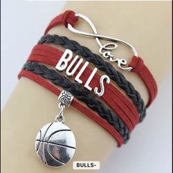 Chicago Bulls Basketball Bracelet 