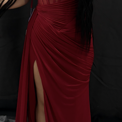 Burgundy prom dress  size 2