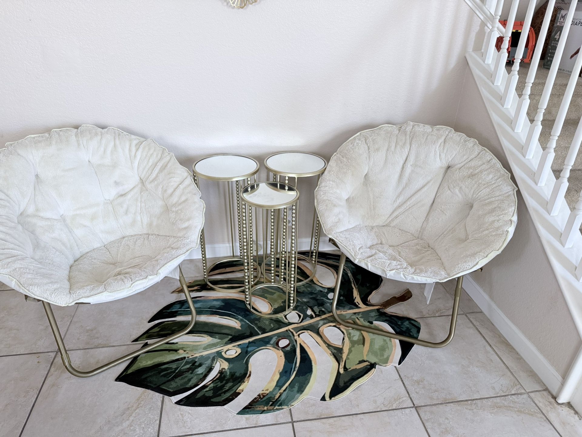 Chairs And Side Tables Set