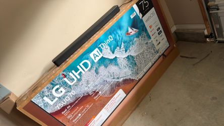 75” LG smart TV
