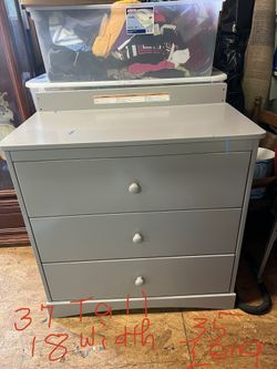 Gray dresser