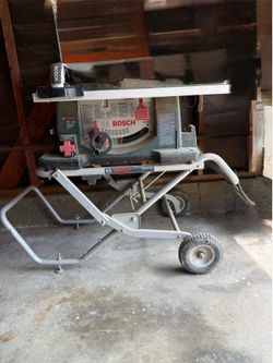Bosch″ Worksite Table Saw w/ Gravity-Rise Wheeled Stand