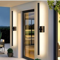 Brand New!2-Pack 39inch Long Outdoor Wall Lights, Modern LED Exterior Lighting Fixtures Wall MountOutside/Inside Lights for House