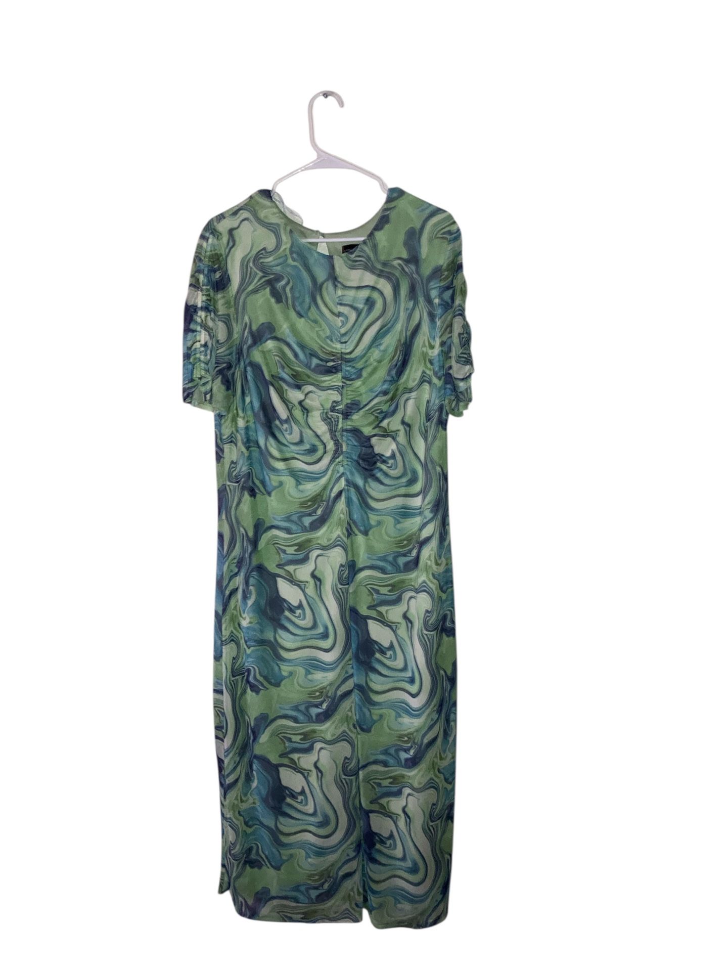Green Multicolor Dress