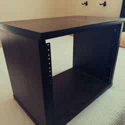 Gator Frameworks 8U Wood Desktop Studio Racks in Dark Walnut Finish