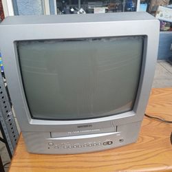 Toshiba CRT TV/VCR Combo VHS Player Retro Gaming Television 13" No Remote
