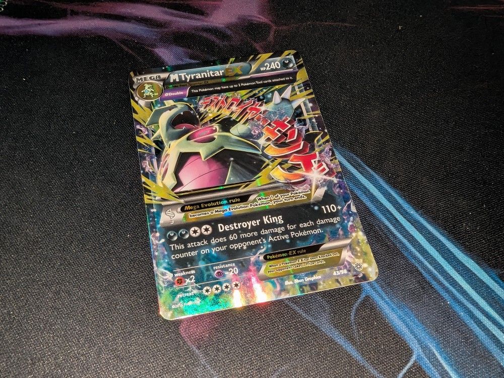 M Tyranitar Ex Xy Anchient Origins 43/98 Pokemon LIGHT PLAY