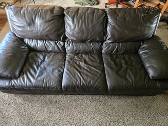 Leather couch set