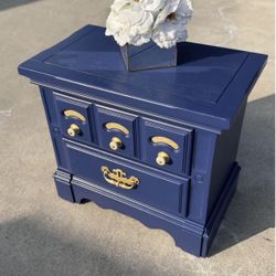 Vintage Solid Wood Nightstand , End or Side Table