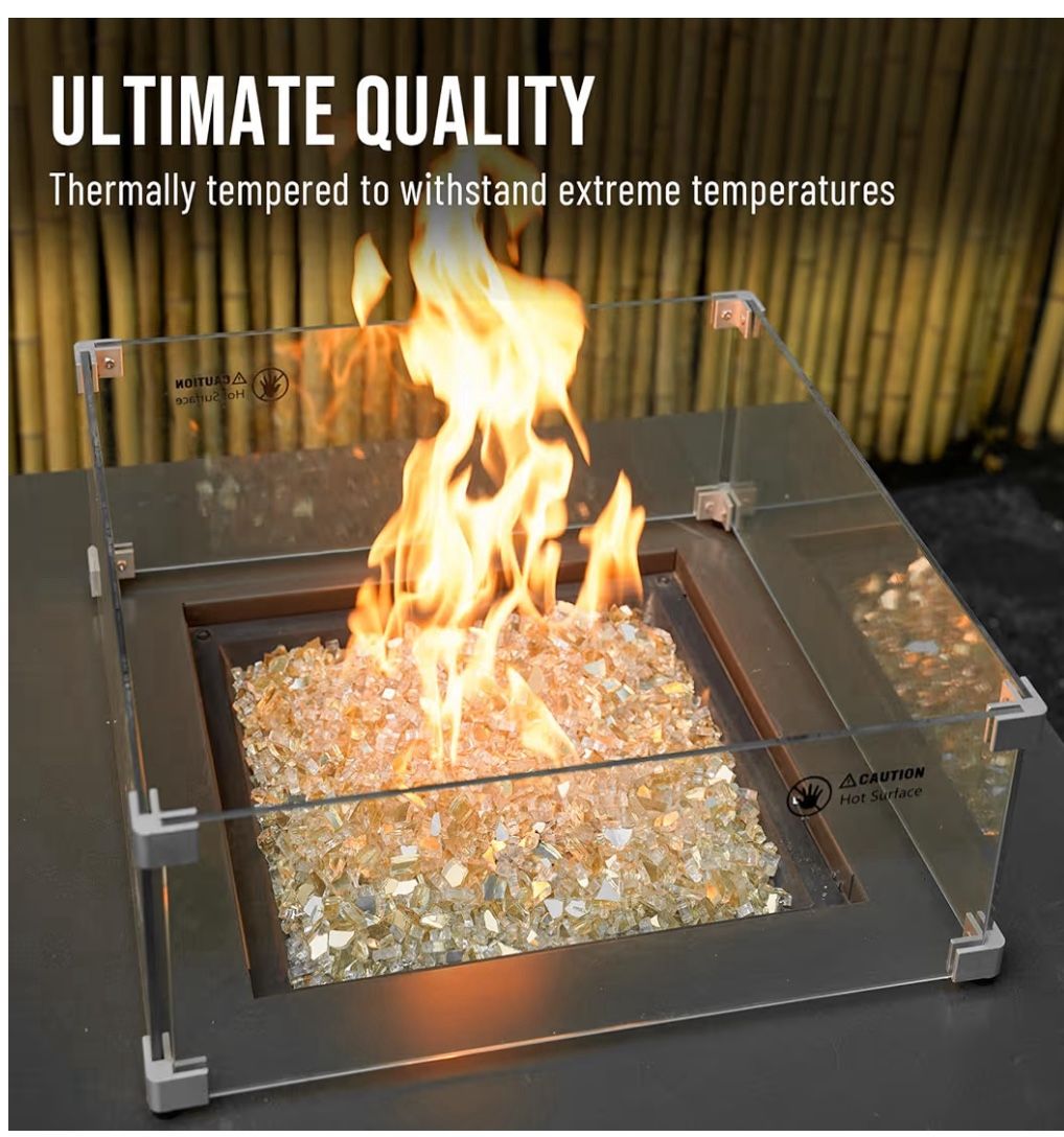 Fire Rocks High Luster 10-Pound Fire Glass