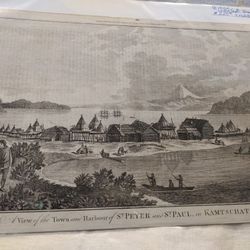 Circa 1780 Captain James Cook Expedition In Kamchatka Russsia