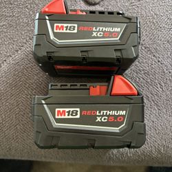 Pair Of M18 5.0’s - $130 For Both 