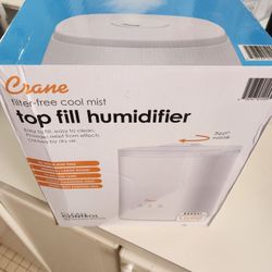 Crane Filter Free Cool Mist Top Fill Humidifier 1.2 Gallon Tank