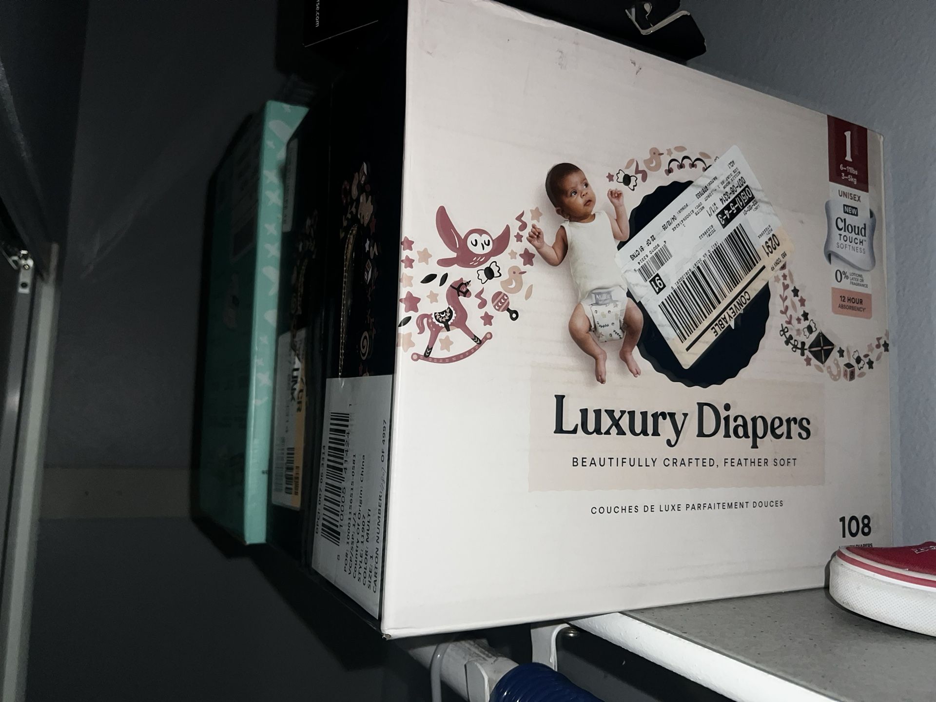 Millie Moon Size 1 (108 Count) Unopened Diapers