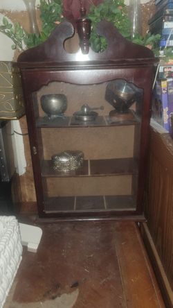 Cherry Wood Display Case 