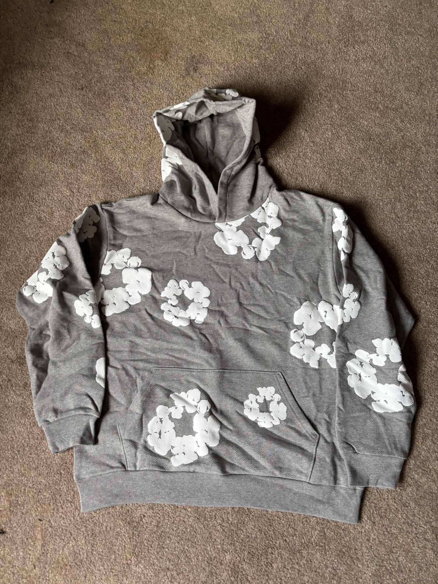Denim Tears Hoodie Grey Size L