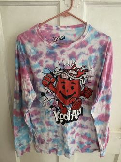 Men Long Sleeve Tie Dye Sweatshirt Clothes Top Medium
