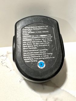 Turnmax 11.1V Li-Ion Rechargeable Battery Pack INR18(contact info removed)mAh Tested