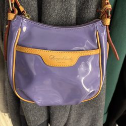 DOONEY & BOURKE Patent Leather lavender crossbody Shoulder Bag
