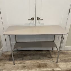 Gray Foldable Computer Desk