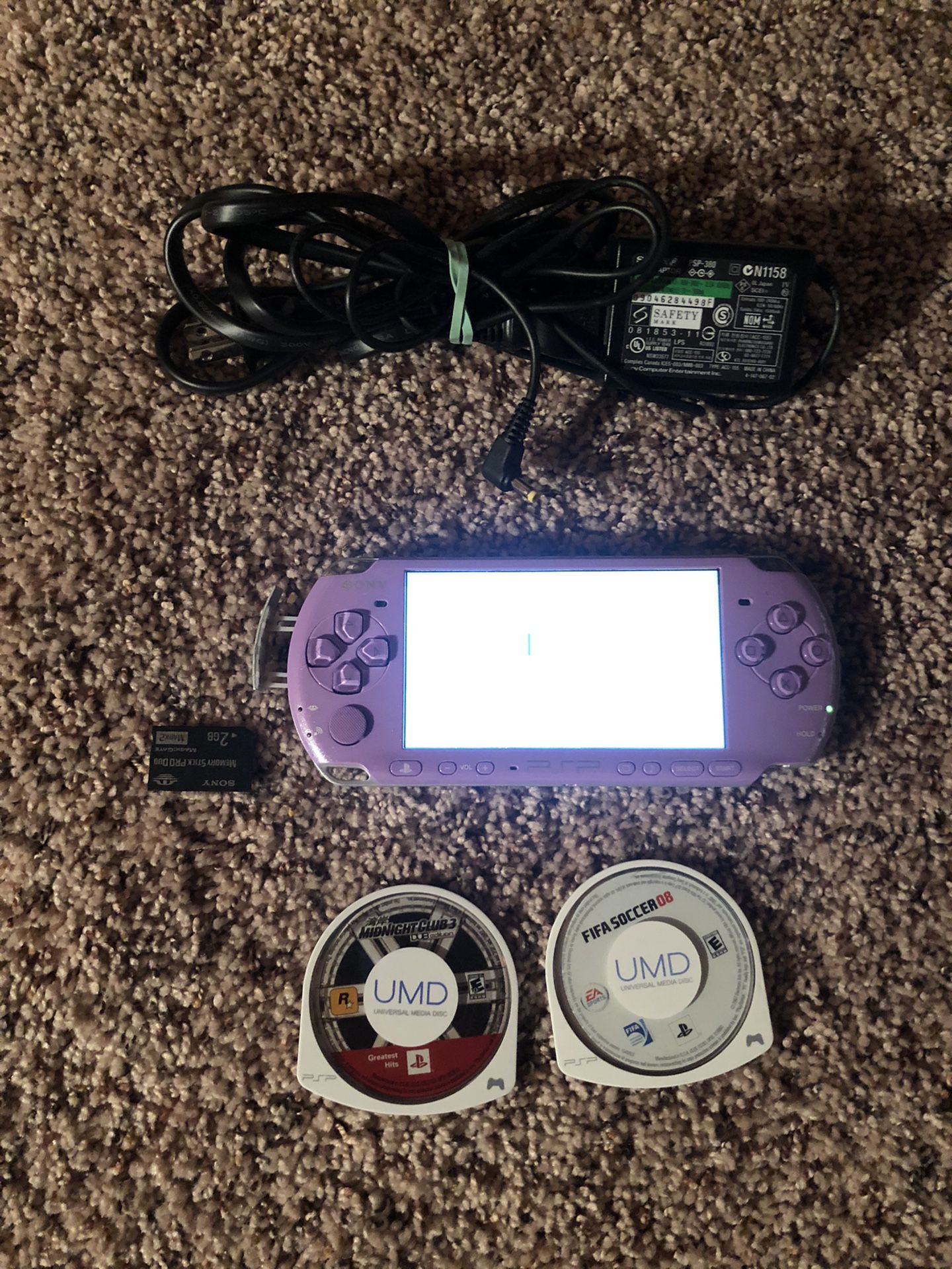(shipping only) Sony PSP 3000 Hannah Montana Lilac Edition