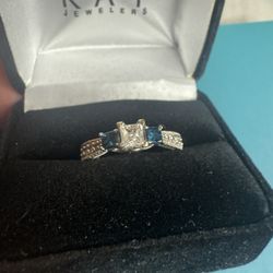 Sapphire Diamond  Ring
