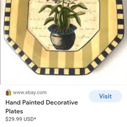 New!! Pair Of Oriental plates, Pickup Only Almeda Genoa And Telephone Rd 77075