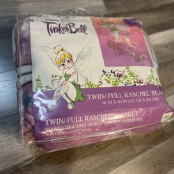 Tinker Bell Twin Blanket 60in x80in