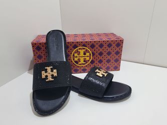 Tory bruch black sandals size 8