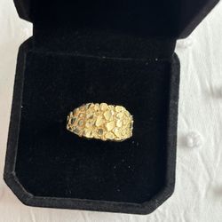 10k Gold Nugget Ring