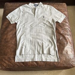 Grey Ralph Lauren Tapered Polo