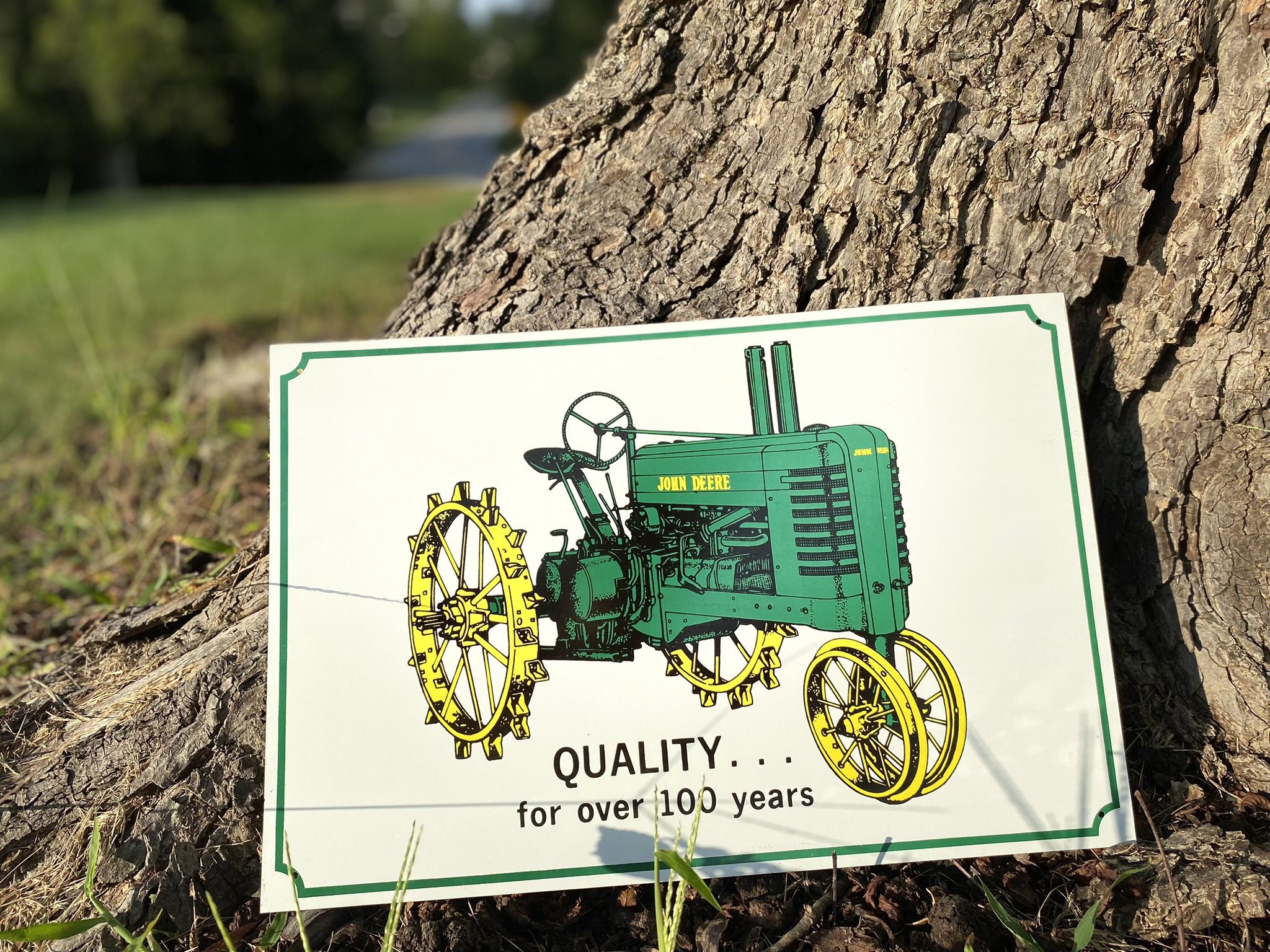 John Deere Tractor Sign 12”x16”