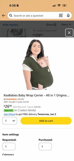 Baby Wrap Carrier