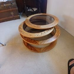 Smokey Glass Round Table 