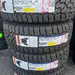 285/75/16 Falken Wildpeak At4w LT  $1100 Por 4 Llantas Nuevas 