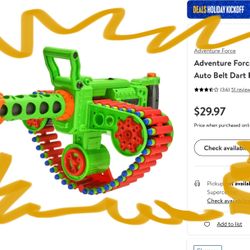 Adventure force enforcer Nerf blaster cannon chain  dart gun role-play weapon toy Halloween costume trick