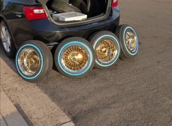 13x7 Spoke Wire Wheels