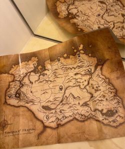 Elder Scrolls V Province Of Skyrim Map