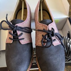 Splendid Nubuck Herringbone Derby Shoes