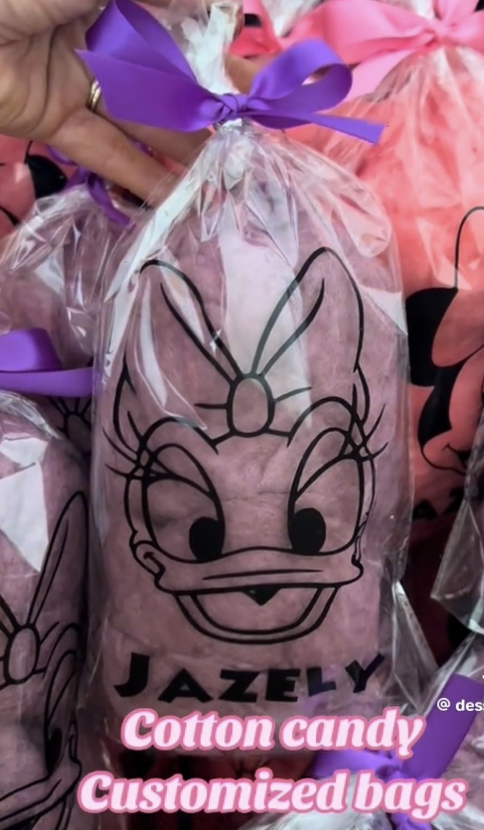 Disneyland Custom Party Bags - Cotton Candy