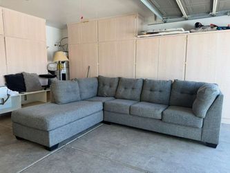 Modern gray sectional- free delivery