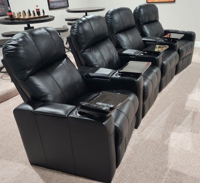 4 Movie Theater Chairs