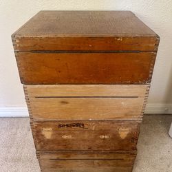 Vintage Wooden Shipping Boxes